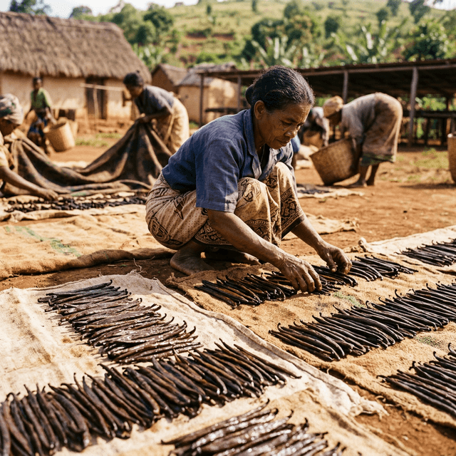 Vanilya çubukları kürleme süreci — geleneksel yöntem